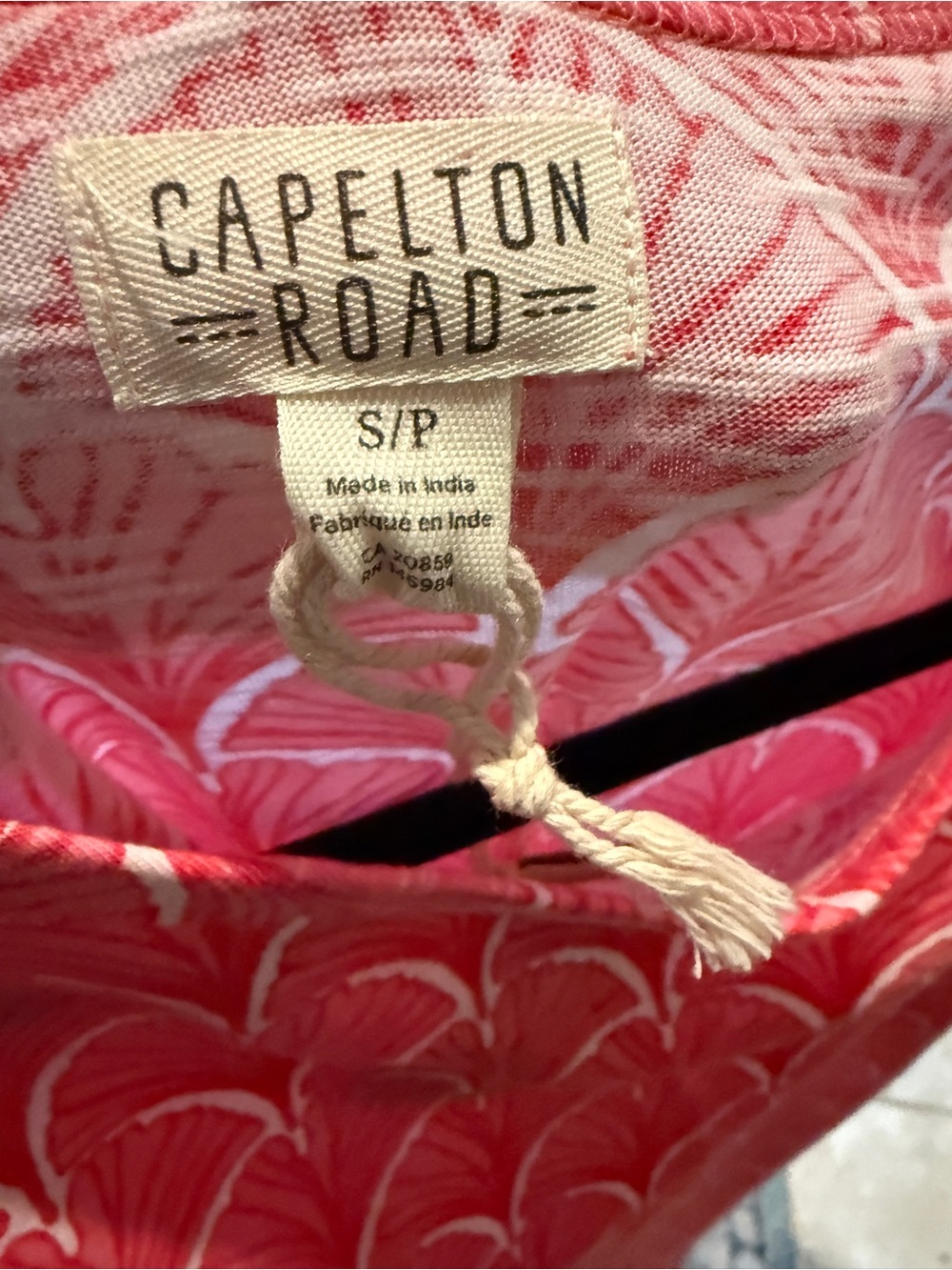Capelton Road by Hatley Coral Fans 3/4 Sleeve Summer Dress - Picture 8 of 10
